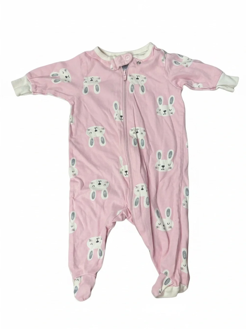 Pink Bunny Infant Footed Pajamas